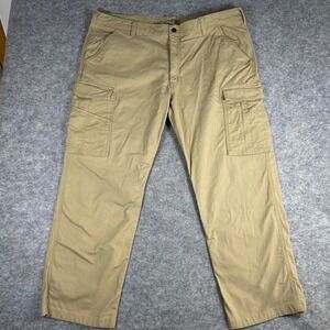 Carhartt Mens Tan Relaxed Straight Rugged Flex Cargo Pants 42x32